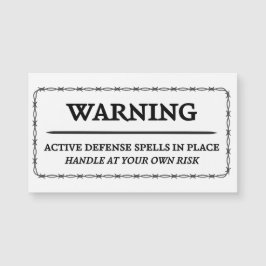 s:警告アクティブ・ディフェンス・スペル・ステッカー