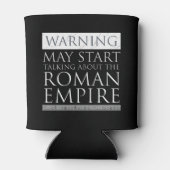 s -警告ローマ帝国について話し始める 缶クーラー (裏面)