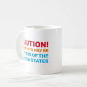 s:警告内容は米国の水域である可能性がある。 コーヒーマグカップ (正面左)