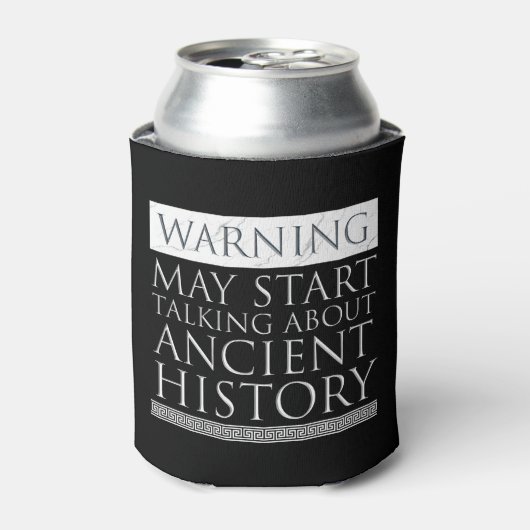 s -警告古代の歴史について話し始める 缶クーラー (缶正面)