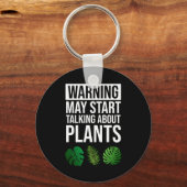 s -警告植物について話し始める可能性 キーホルダー (正面)