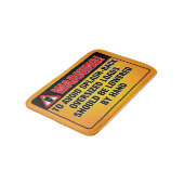 s -警告跳ね返りバスルームのマットを避ける バスマット (アングル)