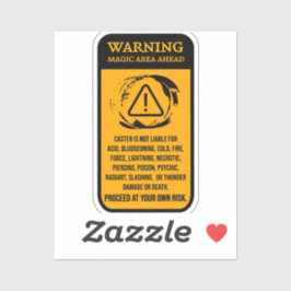 s:警告魔法エリア先送り責任標識 シール