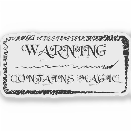 s:警告魔法シールを含む シール (正面)