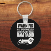 s -警告 May Soon About Ham Radio キーホルダー (裏面)