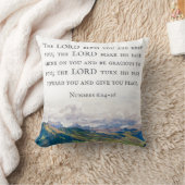 s、賛美数値6:24-26、水彩風景 クッション (ブランケット)