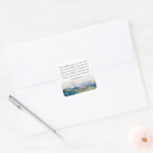 s、賛美数値6:24-26、水彩風景 スクエアシール (封筒)