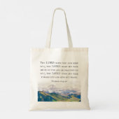 s、賛美数値6:24-26、水彩風景 トートバッグ (裏面)