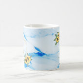 S |金ゴールドモノグラムひまわりマグ コーヒーマグカップ (中央)