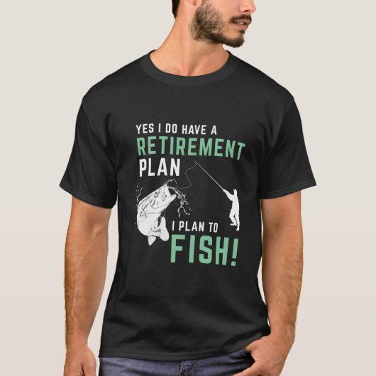 S 釣り 引退 釣り Tシャツ (正面)