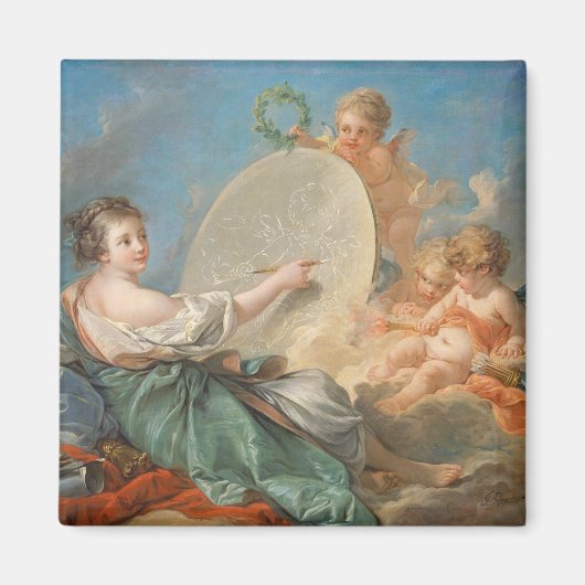 s, 1765絵画年の寓話(キャンバス上の油) マグネット (正面)
