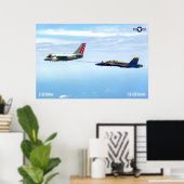 S-3Bバイキング給油F/A-18Dホーネット ポスター (ホームオフィス)