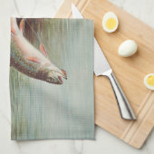 S.A.キルボーンヴィンテージ魚によるイナゴの跳躍 キッチンタオル (四つ折り)