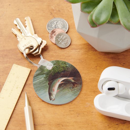 S.A.キルボーンヴィンテージ魚によるイナゴの跳躍 キーホルダー (デスク)