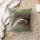 S.A.キルボーンヴィンテージ魚によるイナゴの跳躍 クッション (ブランケット)