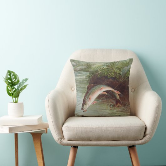 S.A.キルボーンヴィンテージ魚によるイナゴの跳躍 クッション (椅子)