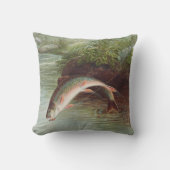S.A.キルボーンヴィンテージ魚によるイナゴの跳躍 クッション (正面)