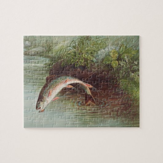 S.A.キルボーンヴィンテージ魚によるイナゴの跳躍 ジグソーパズル (横)