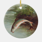 S.A.キルボーンヴィンテージ魚によるイナゴの跳躍 セラミックオーナメント (裏面)