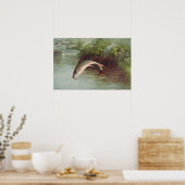 S.A.キルボーンヴィンテージ魚によるイナゴの跳躍 ポスター (キッチン)