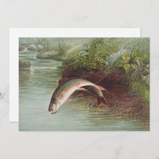 S.A.キルボーンヴィンテージ魚によるイナゴの跳躍 招待状 (正面/裏面)