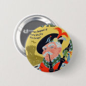 S.A.S. スコットランドのヴィンテージポスターボタン 缶バッジ (正面&裏面)