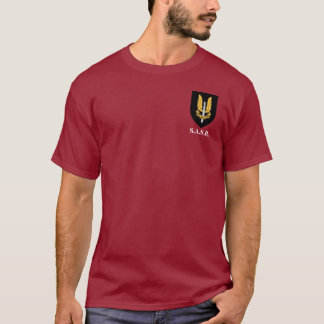 S.A.S.R. -オーストラリアの長袖のティー Tシャツ