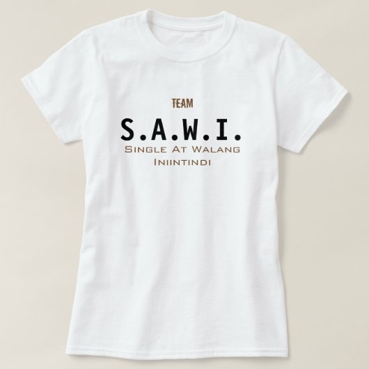S.A.W.I. Tシャツ (デザイン正面)