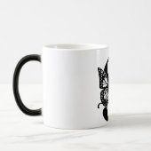 S Alphabet black butterfly モーフィングマグカップ (左)