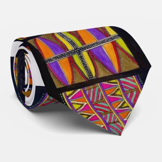 S AmbroseによるDreamtimeの原生のタイブラウン ネクタイ (ロール)