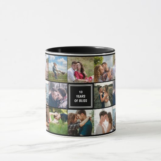 's Anniversary Photo Collage Cusom Mug マグカップ (中央)