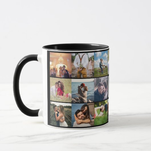 's Anniversary Photo Collage Cusom Mug マグカップ (左)