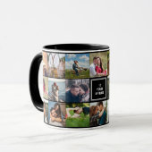 's Anniversary Photo Collage Cusom Mug マグカップ (正面左)