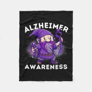 S Awareness Month T Heimer Gnomes T Purple Star フリースブランケット