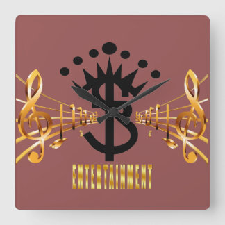 S.B. Ent。   正方形の柱時計 スクエア壁時計