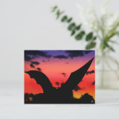 S. Congress Bridge、オースティン、TXの近くで彫刻を打って下さい ポストカード (スタンド正面)