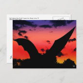 S. Congress Bridge、オースティン、TXの近くで彫刻を打って下さい ポストカード (正面/裏面)