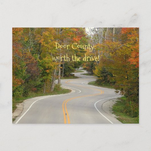 S-CURVES/FALL COLORS/DOOR COUNの1つの長い伸張 ポストカード (正面)