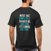 S DEE音楽はティーです Tシャツ (裏面)