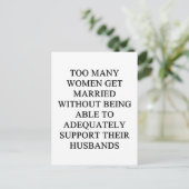 s divorceおもしろいアイディアのためにあなた ポストカード (スタンド正面)