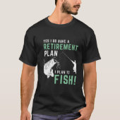 S Fishing Retiret Fishing Tシャツ (正面)