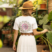 S. Friguiによるオリジナル押し花アートから Tシャツ