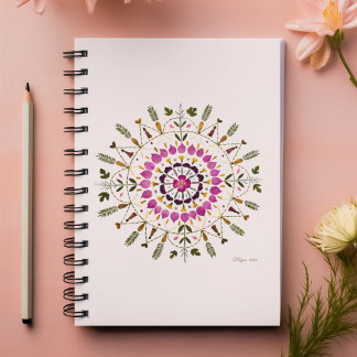 S. Friguiによるフローラルマンダラ押し花アート プランナー手帳