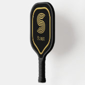 S Gold Initial Pickleball Paddle ピックルボールラケット (左)