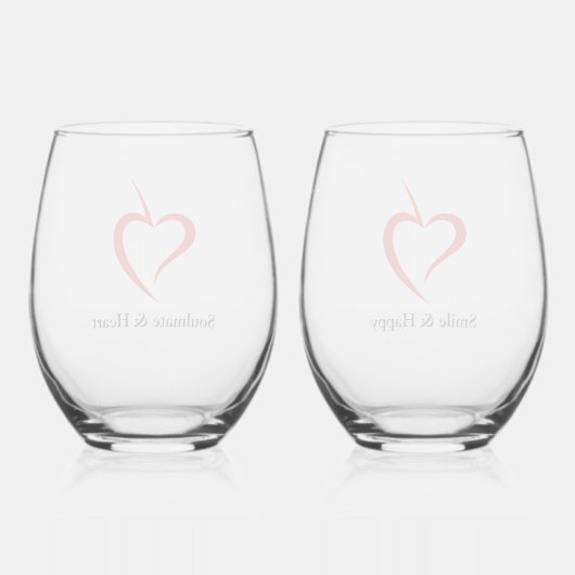 S&H ステムなしワイングラス (裏面)