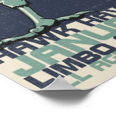 S-hawksコンサートポスター – 動揺して ポスター (角)