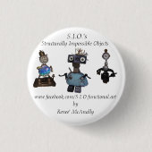 S.I.O.ボタン#1 缶バッジ (正面)