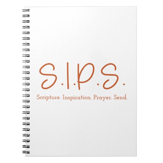S.I.P.S.ノートブック – オレンジ ノートブック (正面)