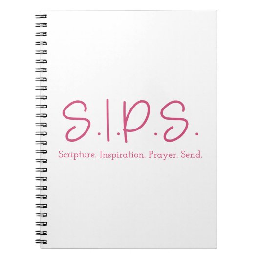 S.I.P.S.ノートブック – ピンク ノートブック (正面)