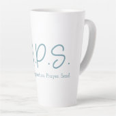 S.I.P.S.背の高いラテマグカップ – 青 カフェラテマグ (右アングル)